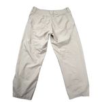 Patagonia Womens 8 Tan Hiking Capri Cropped Pants Condition Issues Drawstring Photo 3