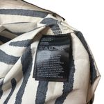 H&M NWT  Zebra Striped Puffy Sleeve Dress Cream and Black Small Photo 3