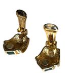 Vintage Christian Dior Green Enamel & Rhinestone Clip Photo 5