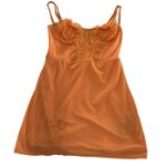 Urban Outfitters ‎ Dress Womens XS Orange Brena Lace Bustier Mini Photo 1