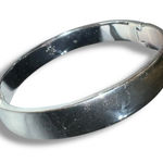 Ralph Lauren Vintage RLL Lauren  Bangle Bracelet Cuff Magnetic Close Silver Tone Photo 0