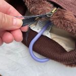 CAbi  size L quilted brown vest with sunflower interior Photo 3