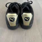 Puma  Smash Performance Black Leather Gold Metallic‎ Shoes Wm's Sz 9 Sneakers Photo 2