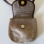 Tignanello Mini Crossbody Leather Purse Bag Handbag Classic Beige Brown Tan Photo 5