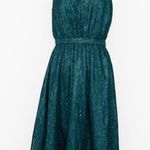 Dress the Population . New! Green Lace Halter Midi Dress. Photo 1