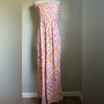 SO Floral Strapless Jumpsuit - purple‎ orange  boho cottagecore Y2K Flowy xl fall Photo 5