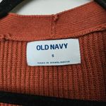 Old Navy  Cardigan Sweater Rust Brown Open Front Pockets Casual Knit Neutral Cozy Photo 6