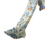 Molly green Frilled Floral Tie Front Cropped Top Photo 9