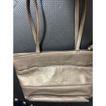 Coach  Signature F19409 Leather Tote Shoulder Bag Purse Lavender Lining‎ Photo 4