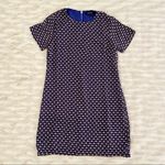 Olivaceous Olivacious Blue White Red Scalloped Patterned Shift Dress Sz S Photo 23