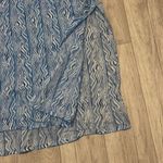 Rock flower paper blue print geometrical coverup tassel White Size M Photo 1