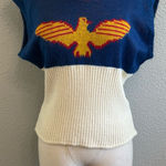 Vintage Parkley‎ Knit Falcon Sweater Vest Size Medium/Large Blue Photo 0