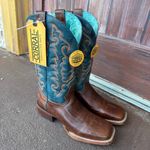 Corral  Brown and Teal Western Boots size 8.5 Photo 2