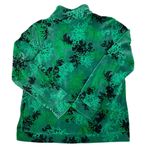 Y2K Velour Track Jacket Women's Medium Green Black Punk Skater Grunge Whimsigoth Photo 1