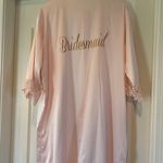 Satin Bridesmaid Soft Pink Bridal Party Robe Photo 3