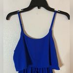 NERLEROLIAN Women's Adjustable Strappy Split Summer Casual Midi Dress Blue S Photo 3