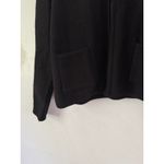 Casual Corner Black 100% Wool Full Zip Cardigan Sweater Women’s Size Large Photo 4