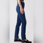 Gap  Denim Cigarette High Rise Raw Hem Jeans in Dark Indigo Size 10L / 10 Long Photo 3