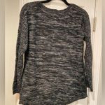 it's our time It’s Our Time Black Heather Long Sleeve Pullover Sweater Zipper Detail Size S Photo 5