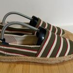 Soludos  Women 8 Green White Red Stripe The Original Espadrille Slip On Flat Photo 3