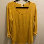 Anthropologie Akemi + Kin Sylvie Pointelle Mustard Tunic Photo 2