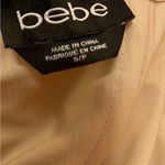 Bebe Gold Studded Beige/Nude/ Creme Rushed Strap/less Evening Party Dress- S Photo 4