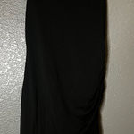 BTFBM Black Bodycon Midi Dress Women’s Sleeveless Ruched Side Casual Size M Photo 0