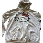 Sanrio Hello Kitty Women’s Sz Large Sweater Hoodie  White Wink Hello Kitty Photo 0