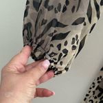 Love...Ady LOVE ADY ANIMAL PRINT LONG SLEEVE RUFFLE MINI DRESS S Photo 3