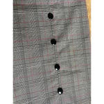 Goodclothes Skirt Womens Size 10 Black Pink Knee Length Houndstooth Plaid Fall‎ Photo 11