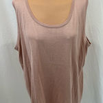 David Meister ‎ Dusty Pink Knit Sleeveless Sweater Top Photo 0