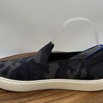 Rothy's The Original Slip On‎ Sneakers Low Top Black Gray Camo Women's 9.5 Photo 5