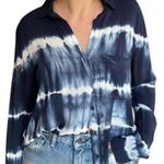 Young Fabulous and Broke Susan Tie Dye Satin Button Up Shirt Photo 10