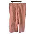 Agnes Orinda Cropped Wide Leg Jeans‎ Frayed Pockets Pink Casual 4X Size 32 Photo 7