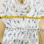 Love Shack Fancy  100% cotton mini dress in cream and blue floral NWT Photo 6