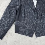 Chico's NWT  Moto Jacket Bonded Lace LS Jack Black Career Party Size 3 US XL $139 Photo 9