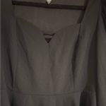 SheIn  Curve Blouse 2x Black Puff Shoulders Sweetheart Neckline Flowy Waist Photo 4