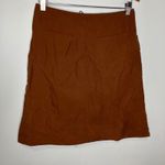 Mountain Hardwear  brown nylon skirt knee length women's size 6 pockets quick dry Photo 5