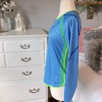 Nike  Dri Fit Performance Shirt Lightweight Long Sleeve Blue Medium Womens Photo 5