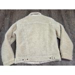 Levi's Premium Baby Bubble Sherpa Trucker Jacket Ivory Women's Small Coat Photo 7