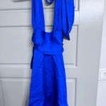 Lucy in the Sky royal blue halter dress Photo 2