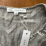 Jane and Delancey  Charcoal Ruffle Sleeve Blouse Photo 3