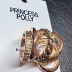 Princess Polly  Gold Ring Set SIZE 9 Photo 2