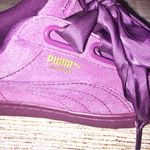 Puma Suede purple ribbon sneakers size 7 Photo 3
