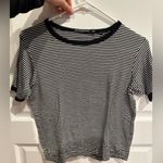 Brandy Melville  Black and White Striped Tee Photo 0