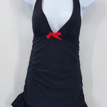 Venus Black One Piece Swimwear Skirt Swimsuit Bathing Suit V Neck Halter 8 Photo 0