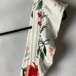 Torrid SIZE0(WO SIZE 10/12) OFF WHITE TOP CORAL FLORAL DESIGN RUFFLE Photo 3