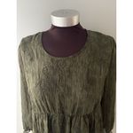 Pretty Angel Tunic Dress Size S Green Floral Lace Sheer Forest Fairy Whimsy Photo 1