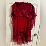 Phool Vintage 2 Piece Maxi Skirt Top Bohemian Ruffle Lined Red Purple Black XL Photo 7