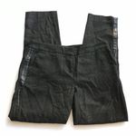 Vince Camuto  Black Shimmery‎ Faux Leather Strip Dress Pants, Size 2P Petite Work Photo 0